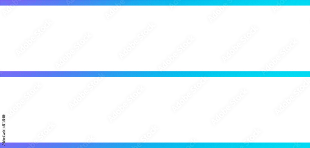 Three blue writing gradient lines png