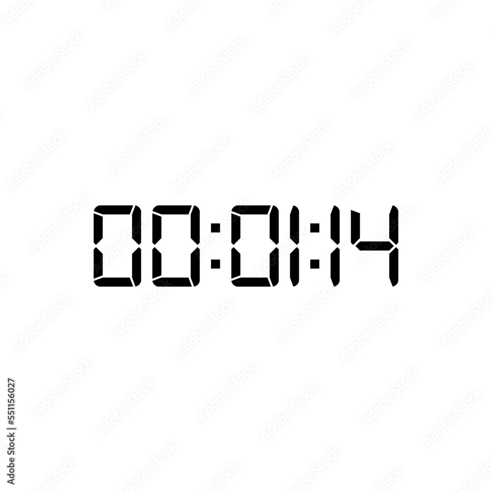 Digital clock icon vector design illustration. Digital clock icon vector design illustration.