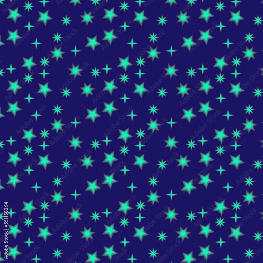 stars in the dark blue sky. Vector seamless pattern stars in the dark blue sky. Vector seamless pattern