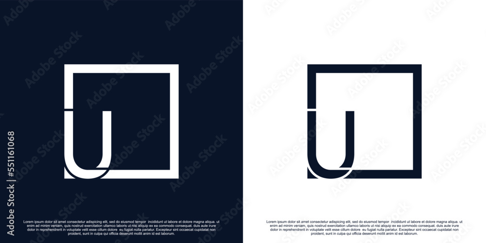 Creative initial letter U logo design with unique concept Premium Vector Part 2 Creative initial letter U logo design with unique concept Premium Vector Part 2