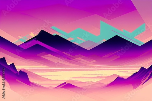 background with mountains © LikotoArtworks