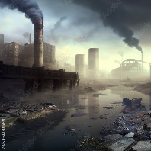 Pollution concept