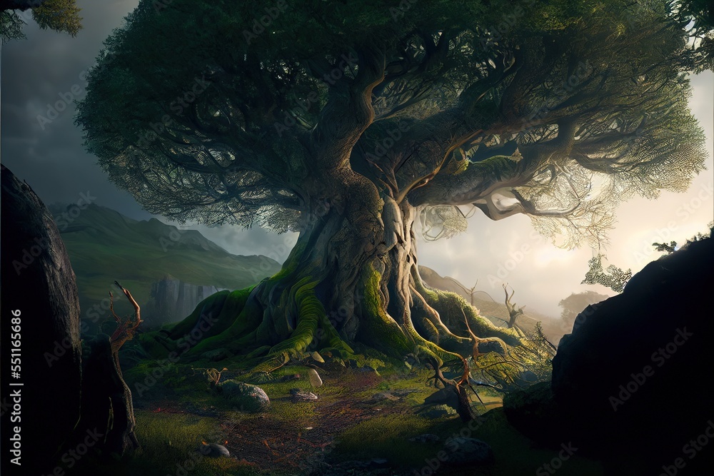 Yggdrasil from norse mythology known for being the tree of life ...