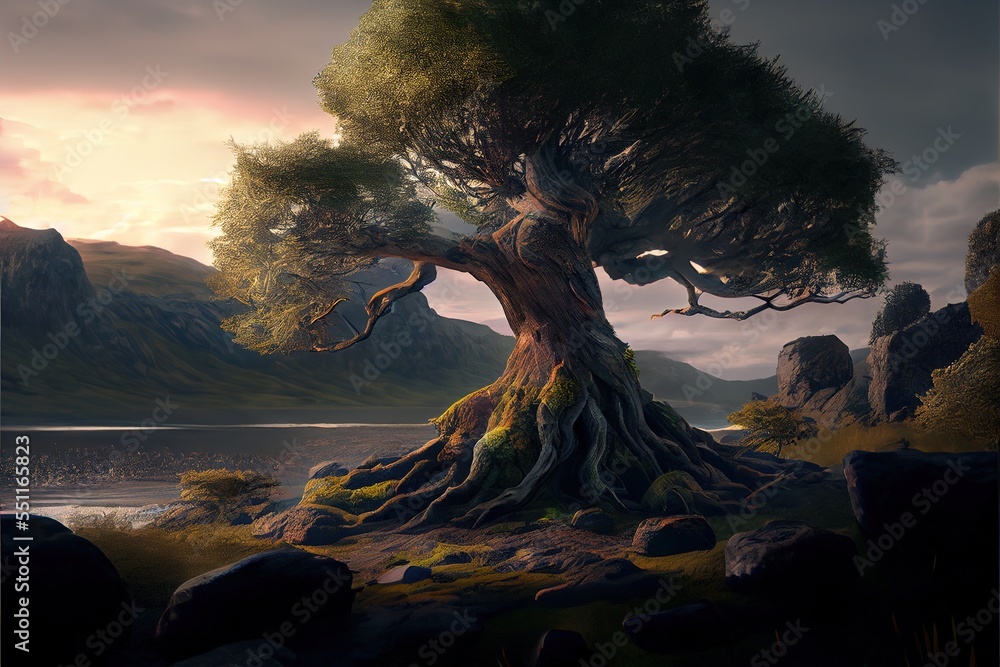 Yggdrasil from norse mythology known for being the tree of life ...