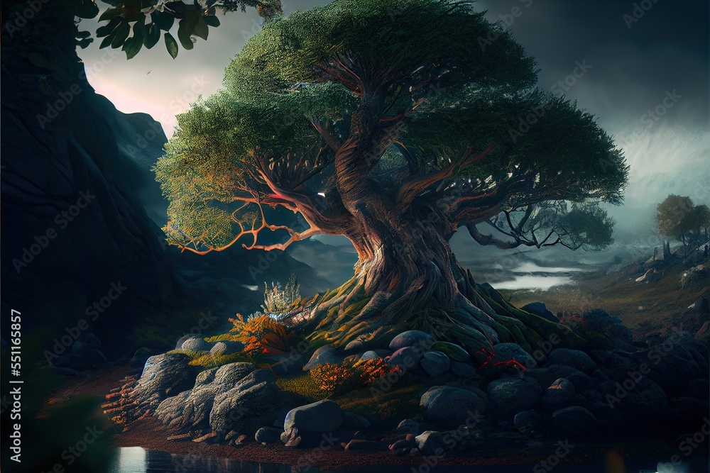 Yggdrasil from norse mythology known for being the tree of life ...