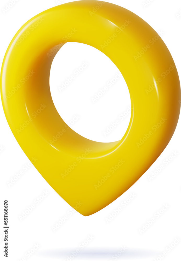 GPS location icon for navigation checkpoint, isolated map pin indicates direction, travel destination marker, realistic address point vector cursor. GPS location icon for navigation checkpoint, isolated map pin indicates direction, travel destination marker, realistic address point vector cursor.