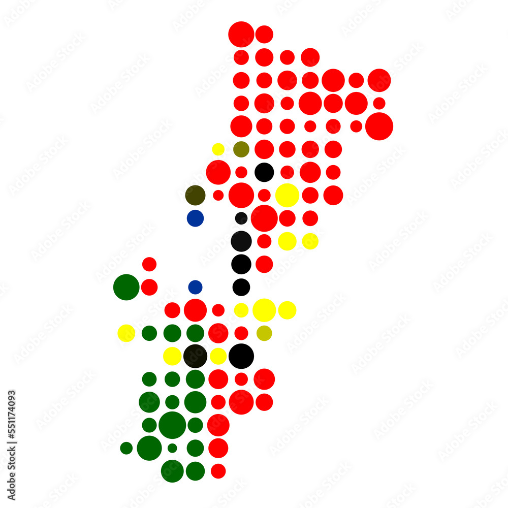 Portugal Silhouette Pixelated pattern map illustration Portugal Silhouette Pixelated pattern map illustration