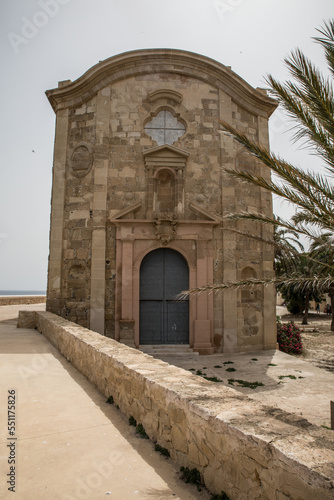 Tabarca island church Alicante Spain on
