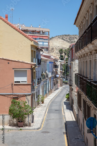 City streets of Alicante Spain