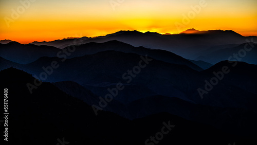 Landscape of the High Atlas mountains, Morocco. Mt. Erdouz, Jbel Erdouz. photo