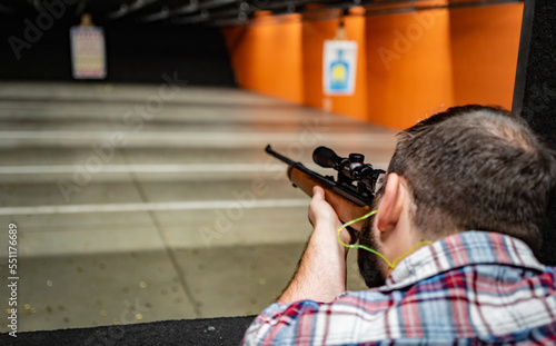 man with a snipers gun