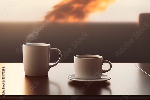 A cup of coffee on top of a table