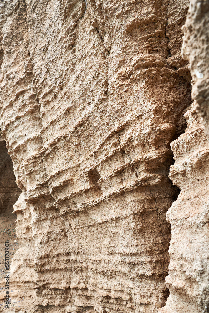 Fototapeta premium Sand rock relief