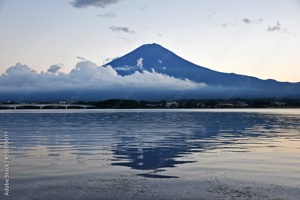 View of Mt. Fuji - Japanese sacred mountain, Yamanashi Prefecture View of Mt. Fuji - Japanese sacred mountain, Yamanashi Prefecture