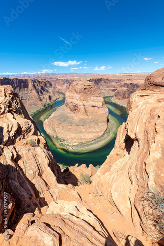 Arizona Horseshoe Bend meander of Colorado River in Grand Canyon