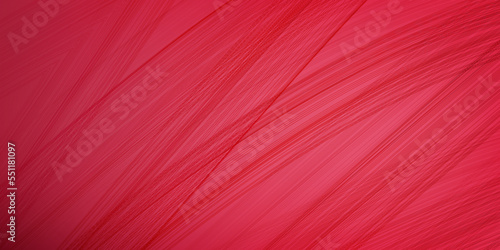 Trendy line art background in viva magenta color. Minimalistic abstract striped texture. Modern vector illustration.