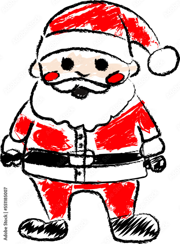 Santa hand draw vector Santa hand draw vector