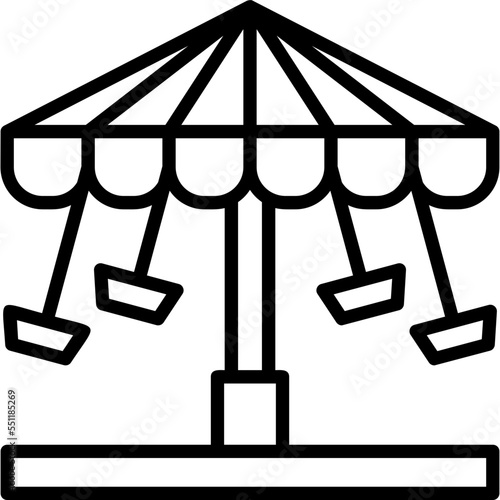 Chair Swing Ride Icon