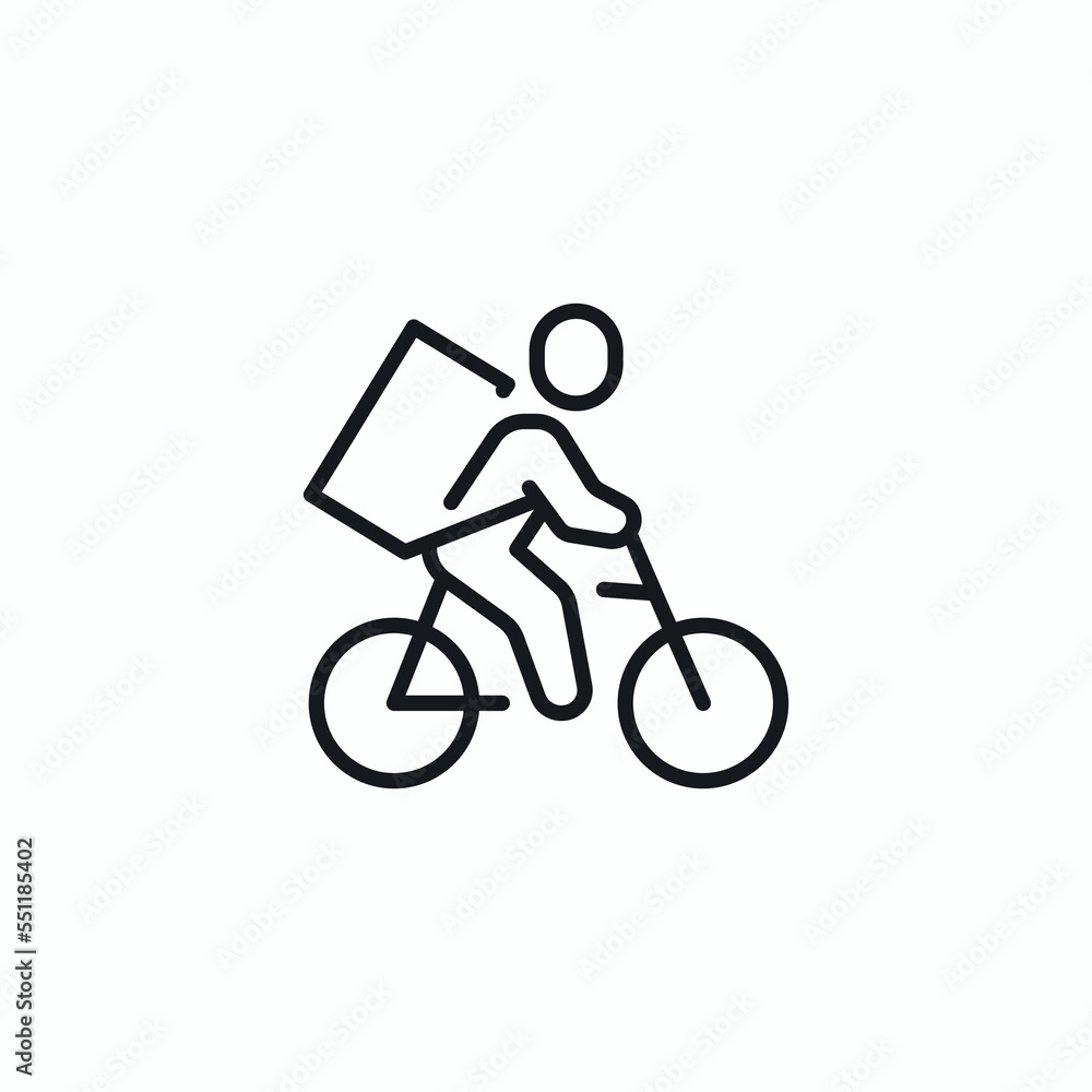 Delivery Courier Job Bicycle Human Delivery Courier Job Bicycle Human