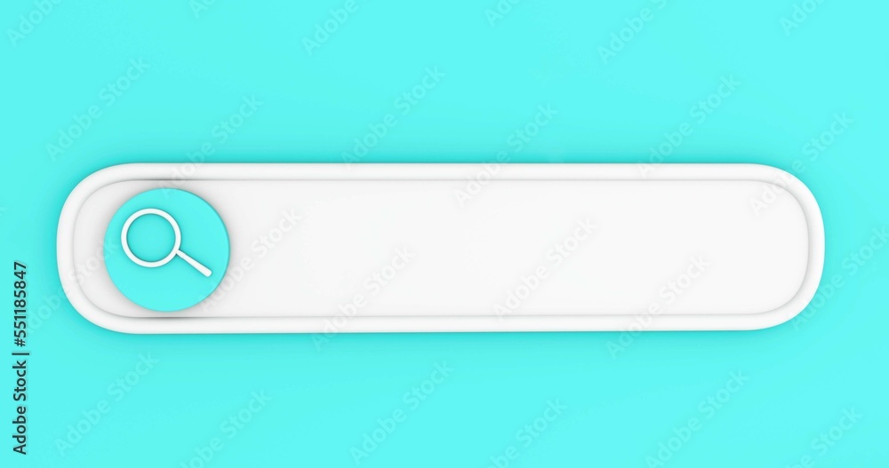 Search Or Magnifying Glass in Blank, Search Bar Over Blue Background, Panoramic image with space for text. 3D Rendering, Search Or Magnifying Glass in Blank, Search Bar Over Blue Background, Panoramic image with space for text. 3D Rendering,