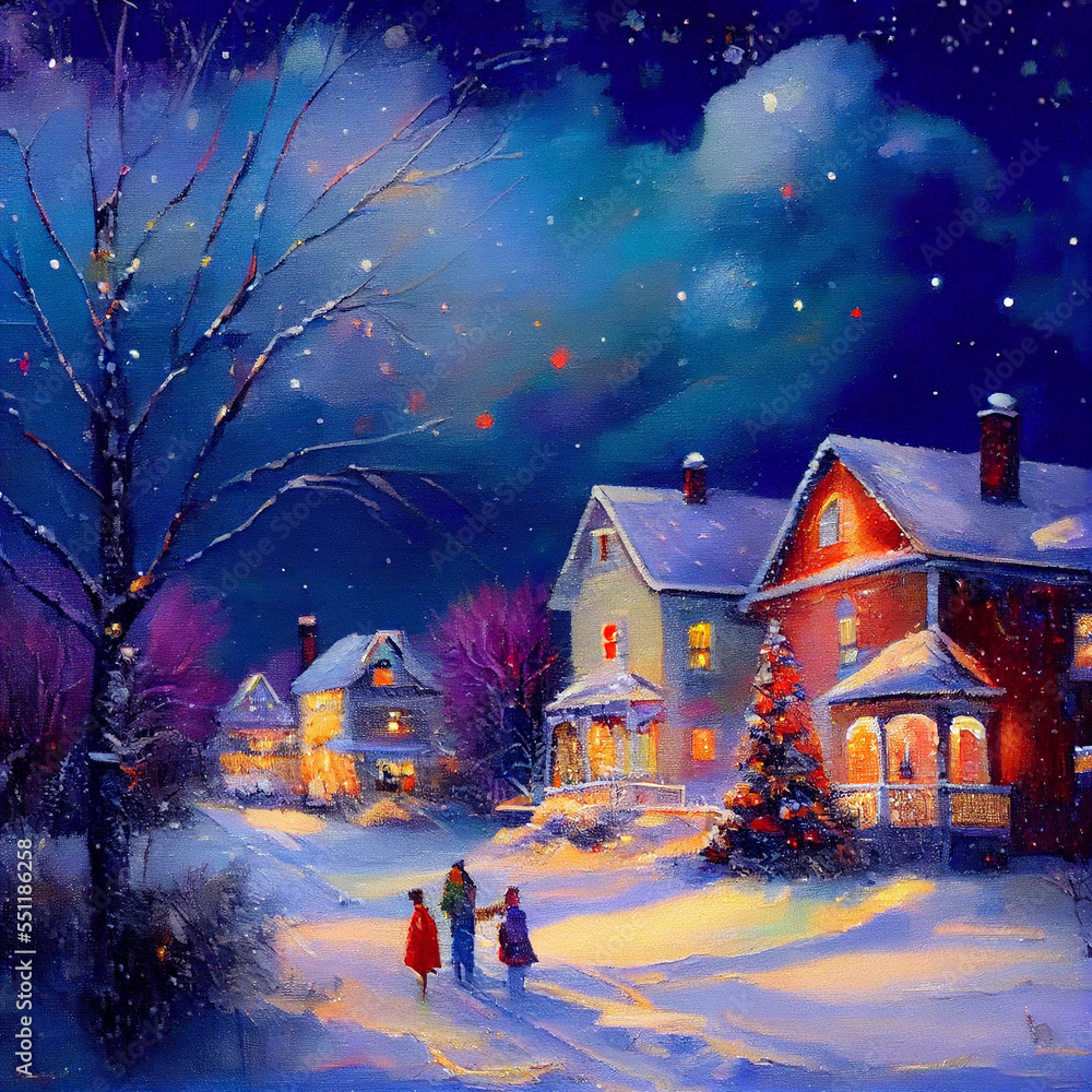 Fototapeta premium Christmas Family Holiday