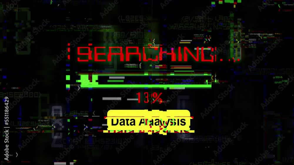 Broken data analysis glitch effect Broken data analysis glitch effect