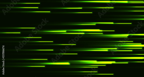 Green neon laser lines abstract futuristic background. Technology vector design