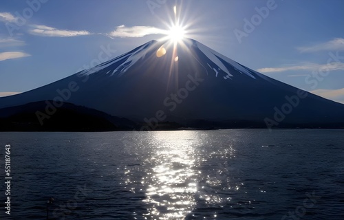 富士山　初日の出