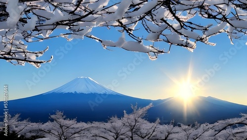 Valokuva 富士山　初日の出