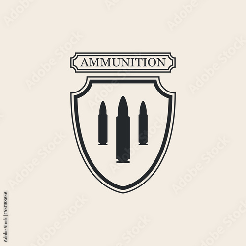 bullet line logo vector design.