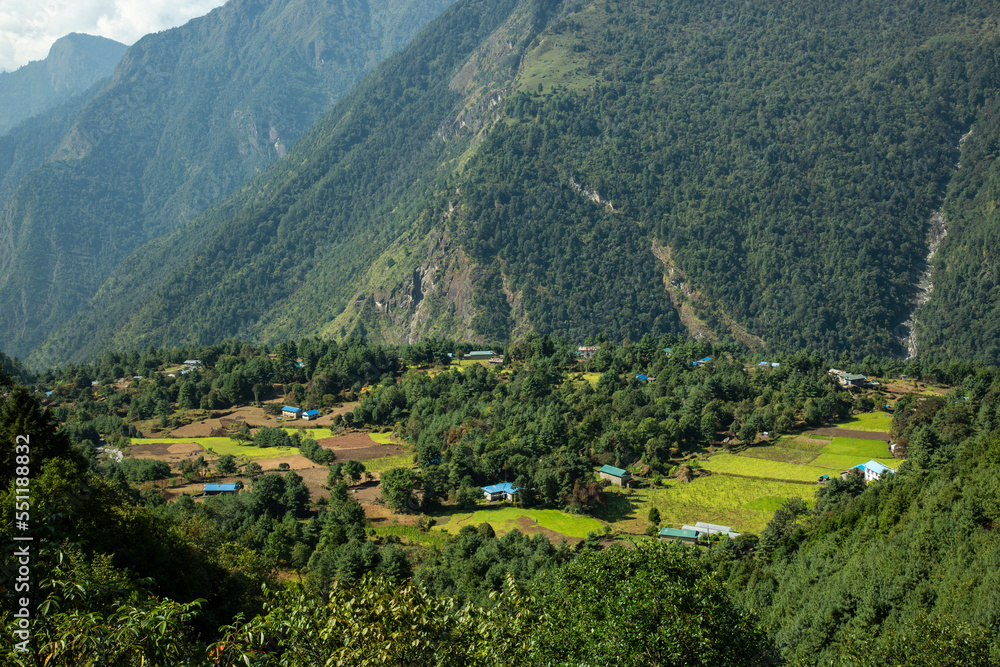himalayan village in Nepal