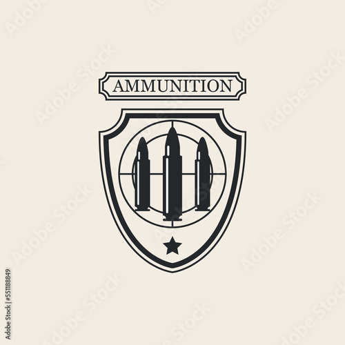 bullet line logo vector design.