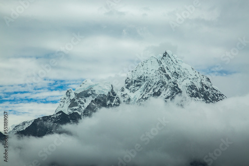 snow covered mountains in himalayas © ugur