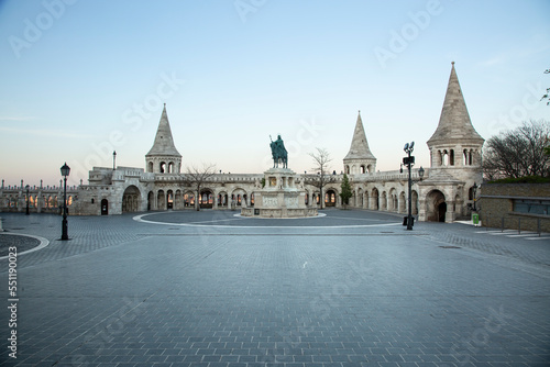 one of the most touristic places in budapest, the castle district