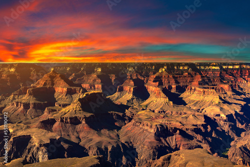 Grand Canyon National Park at sunset