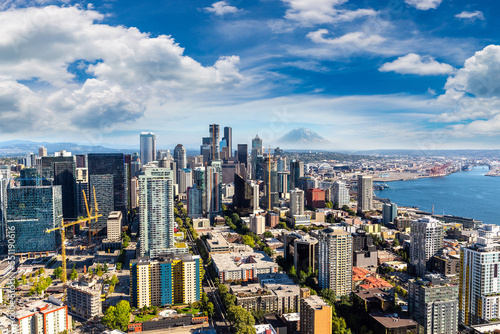 Aerial view of Seattle  USA