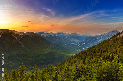 Bow Valley in Banff national park