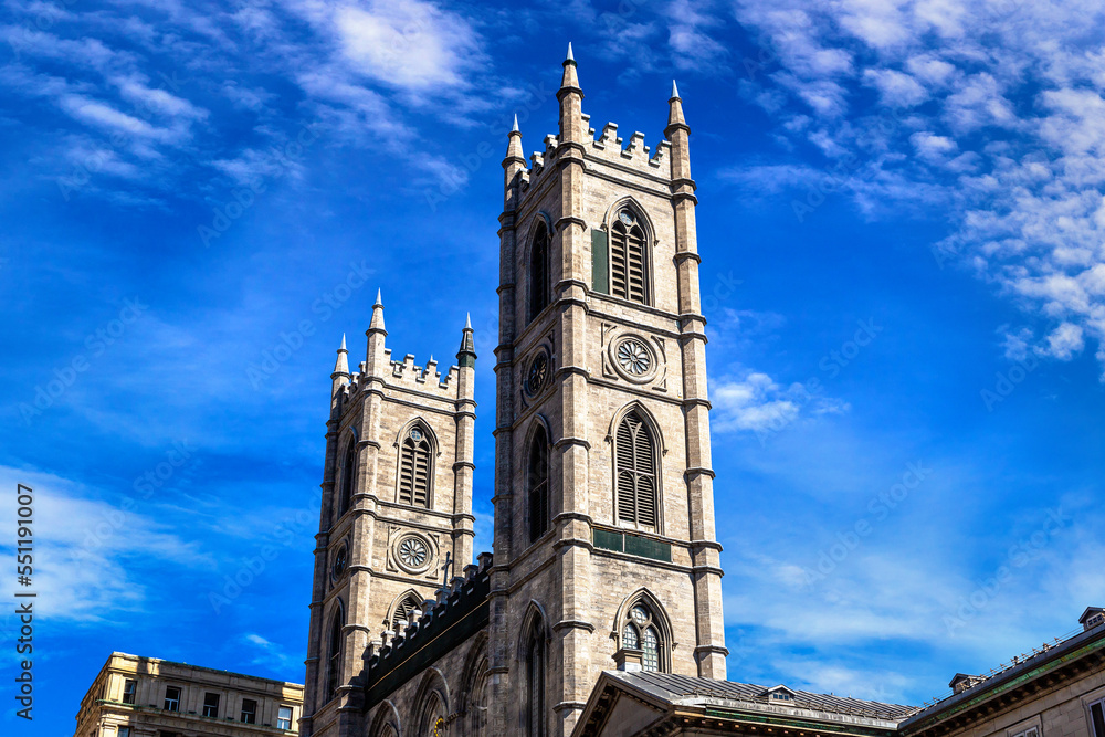 The Basilica of Notre-Dame in Montreal The Basilica of Notre-Dame in Montreal