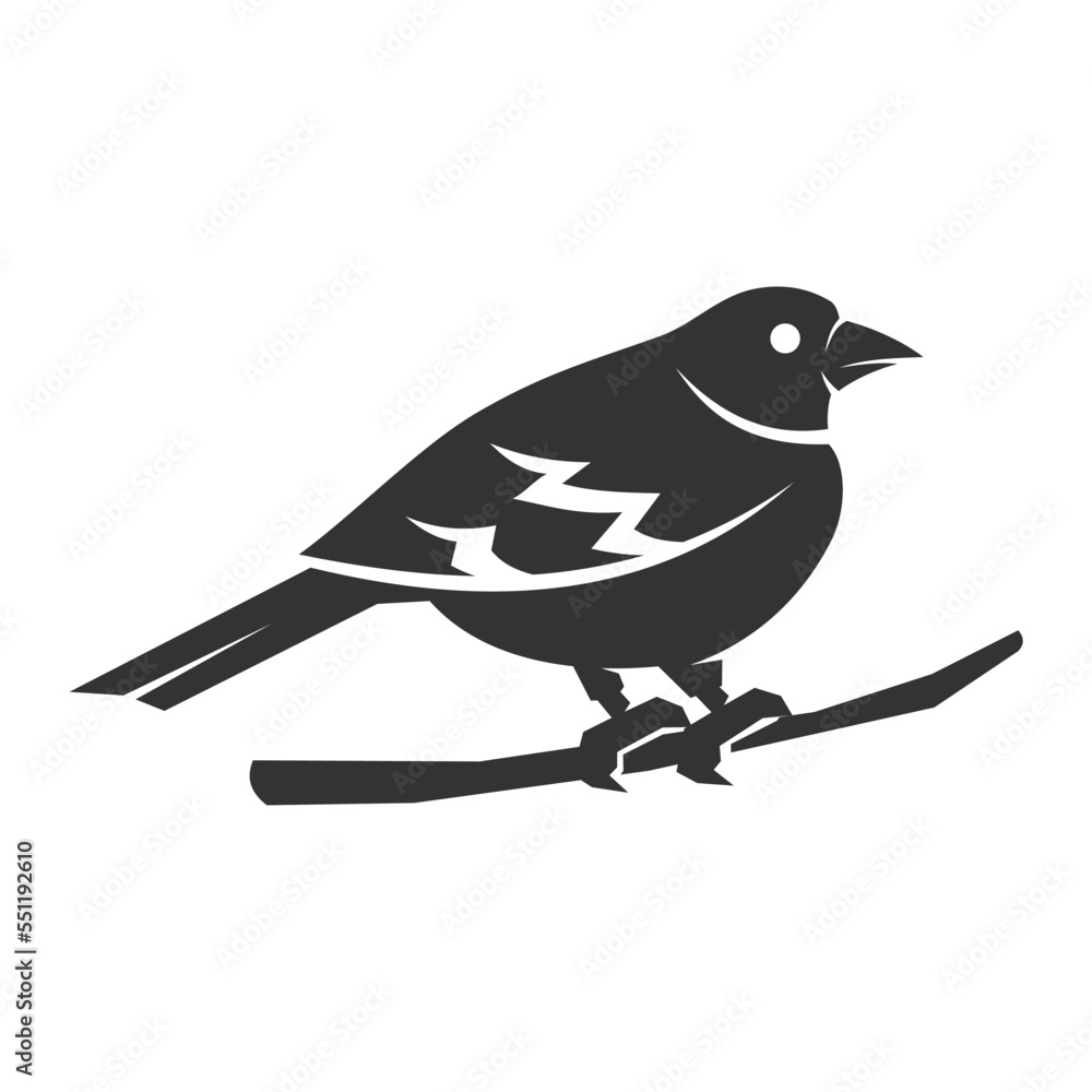 Obraz premium finch bird logo template Icon Illustration Brand Identity