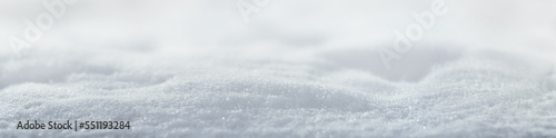 Canvas Print Snowdrift of sparkling fluffy white snow.