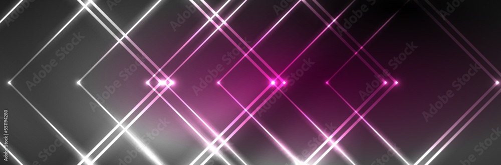 Neon glowing fluid wave lines, magic energy space light concept. Vector illustration for wallpaper, banner, background, leaflet, catalog, cover, flyer Neon glowing fluid wave lines, magic energy space light concept. Vector illustration for wallpaper, banner, background, leaflet, catalog, cover, flyer