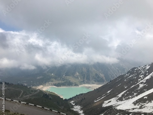 Big Almaty Lake in Kazakhstan, Northern Tianshan mountains