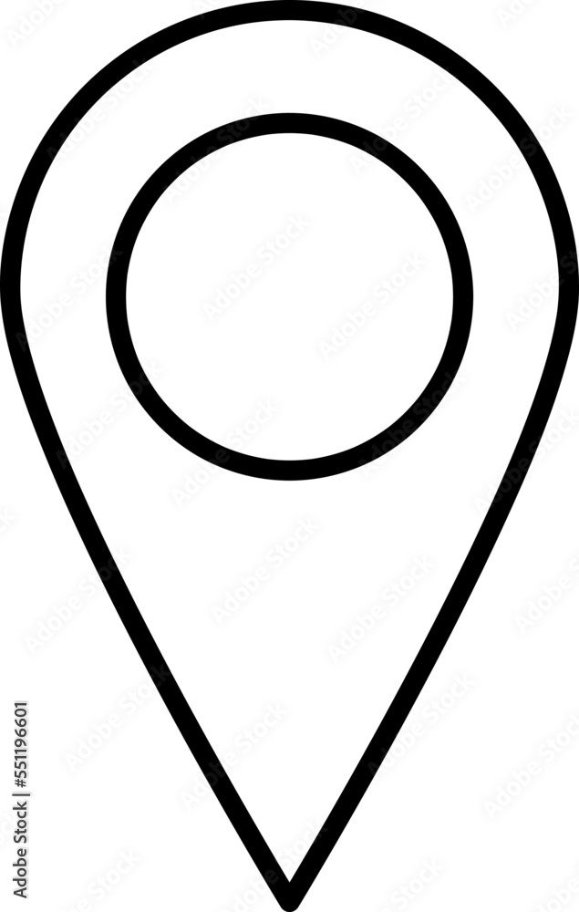 Location icon. Maps pin. Location pin. Pin icon vector on white background Location icon. Maps pin. Location pin. Pin icon vector on white background