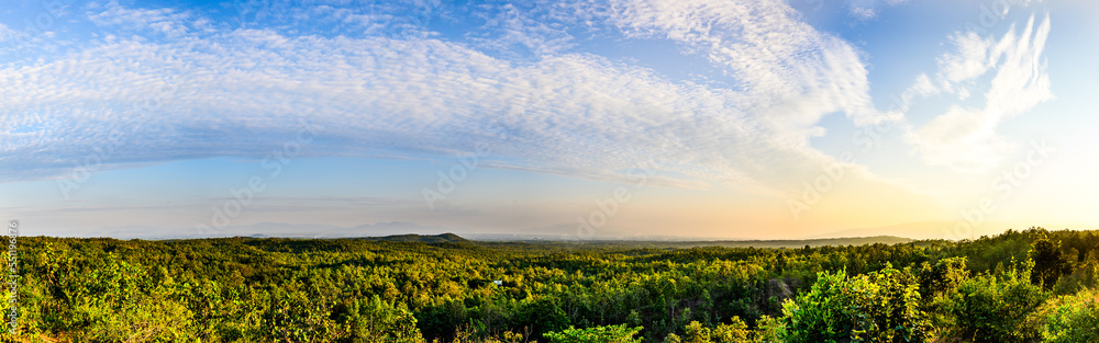 Panorama of natural view at Pha Chor View Point