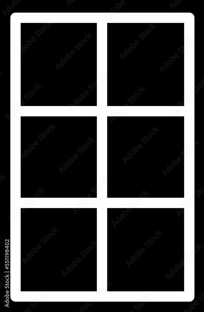 Window vector icon on white background Window vector icon on white background