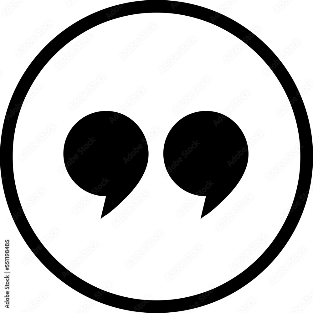 New quote icon design template on white background..eps New quote icon design template on white background..eps