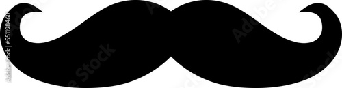 Mustache icon trendy design template on white background..eps