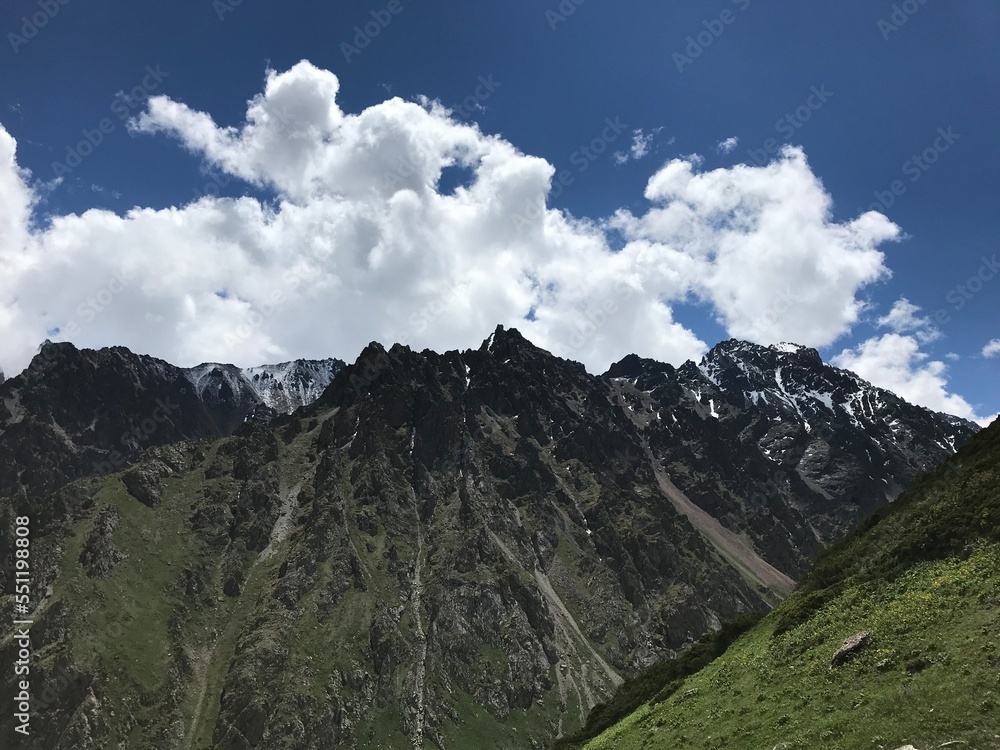 Fototapeta premium Terskey Alatoo gorge in the Northern Tianshan mountains, Kyrgyzstan