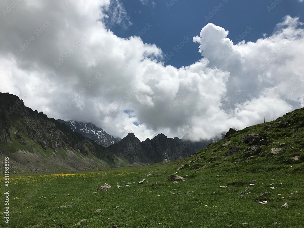 Tuyuk Issyk-Ata valley in the Northern Tianshan mountains, Kyrgyzstan