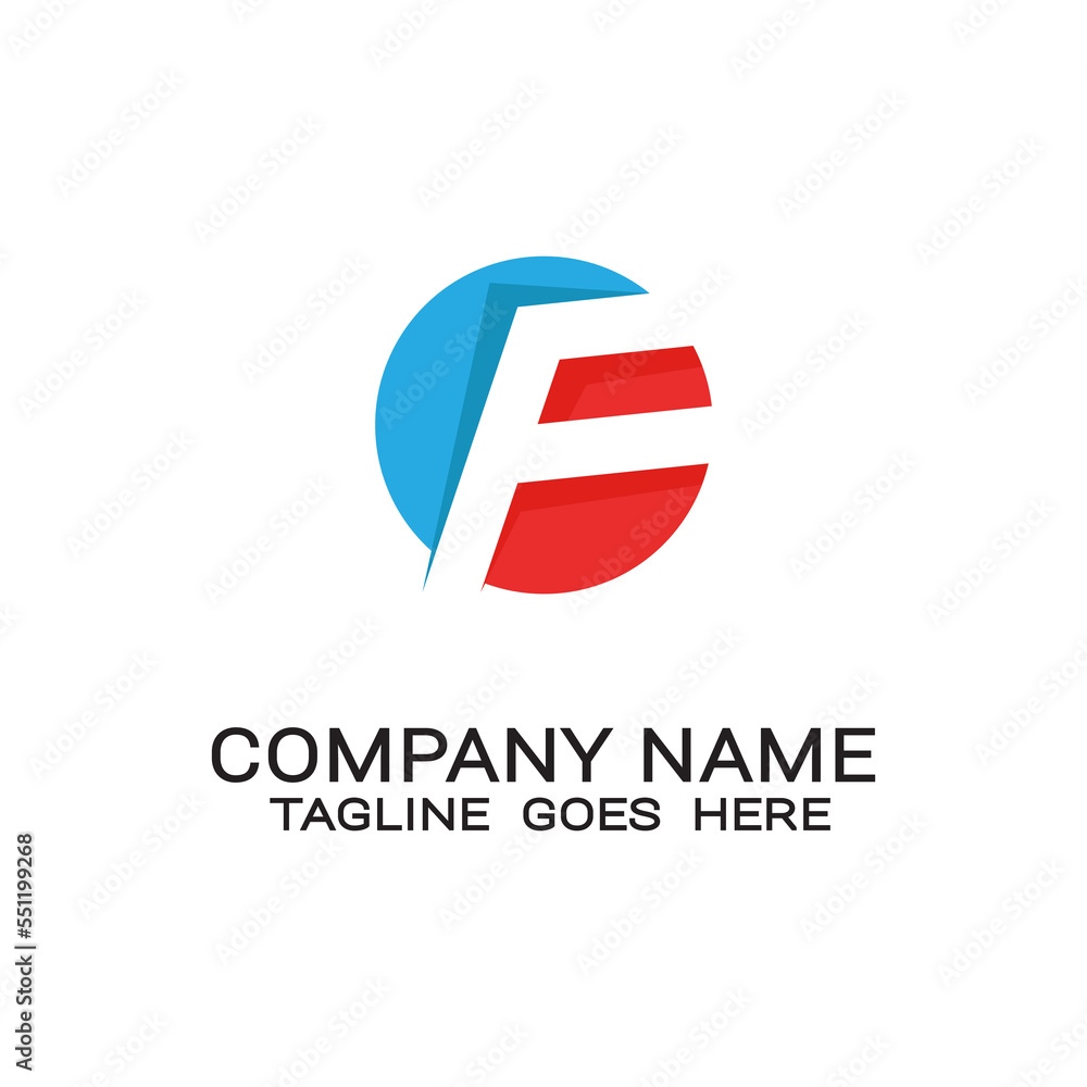 letter F initial business logo template vector. letter F initial business logo template vector.